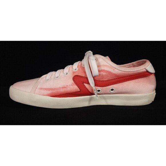 Rag and Bone Canvas Court Sneakers Size 37 US 7 Womens White and Red $150 - Picture 5 of 8